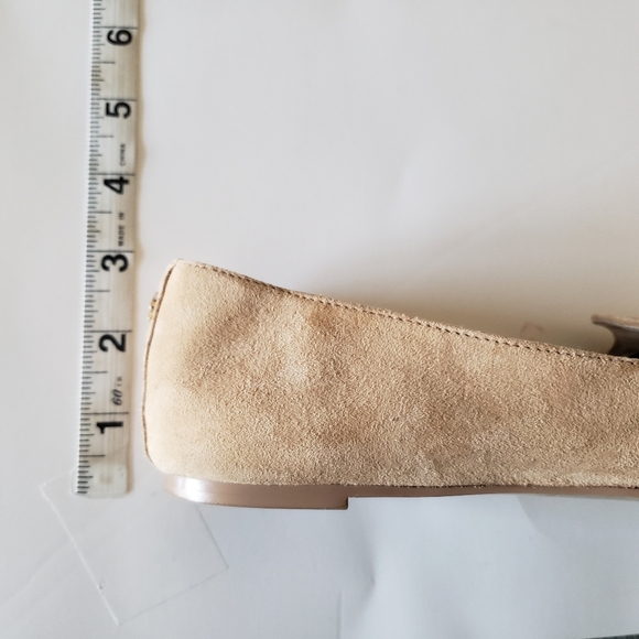 Kate Spade Silina Loafer Flat Suede Bow Gold Tan Brand 6.5 M - Picture 8 of 16